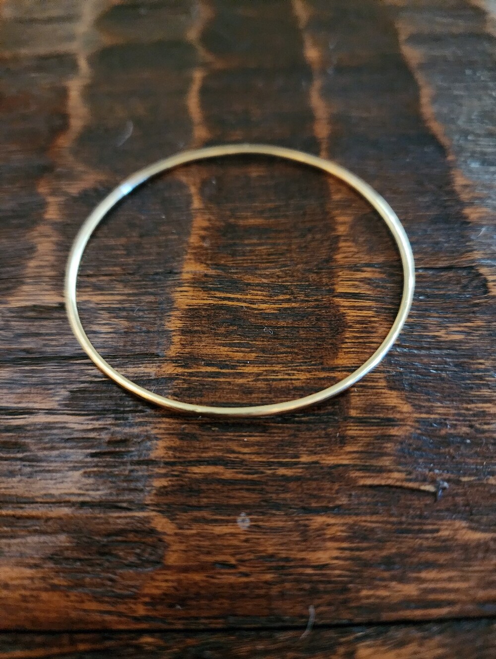 Yearly Co Hammered Bracelet Bangle - Picture 2 of 5